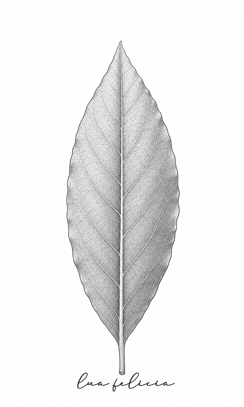 Desenho botânico de Louro